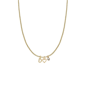 Gold Build Your Own Loose Charm Necklace