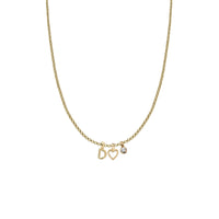 Gold Build Your Own Loose Charm Necklace