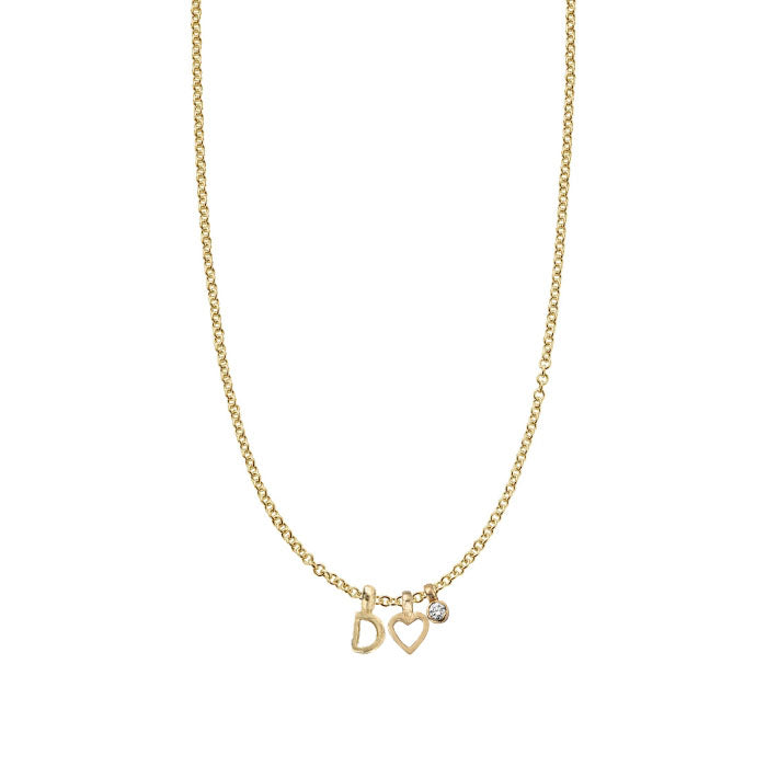 Gold Build Your Own Charm Necklace