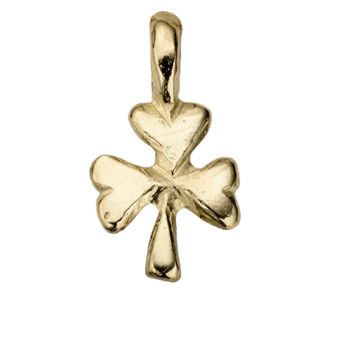Gold Baby Shamrock Charm