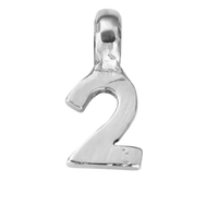 Silver Mini Alphabet Charm