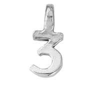 Silver Mini Alphabet Charm