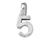 Silver Mini Alphabet Charm