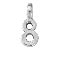 Silver Mini Alphabet Charm