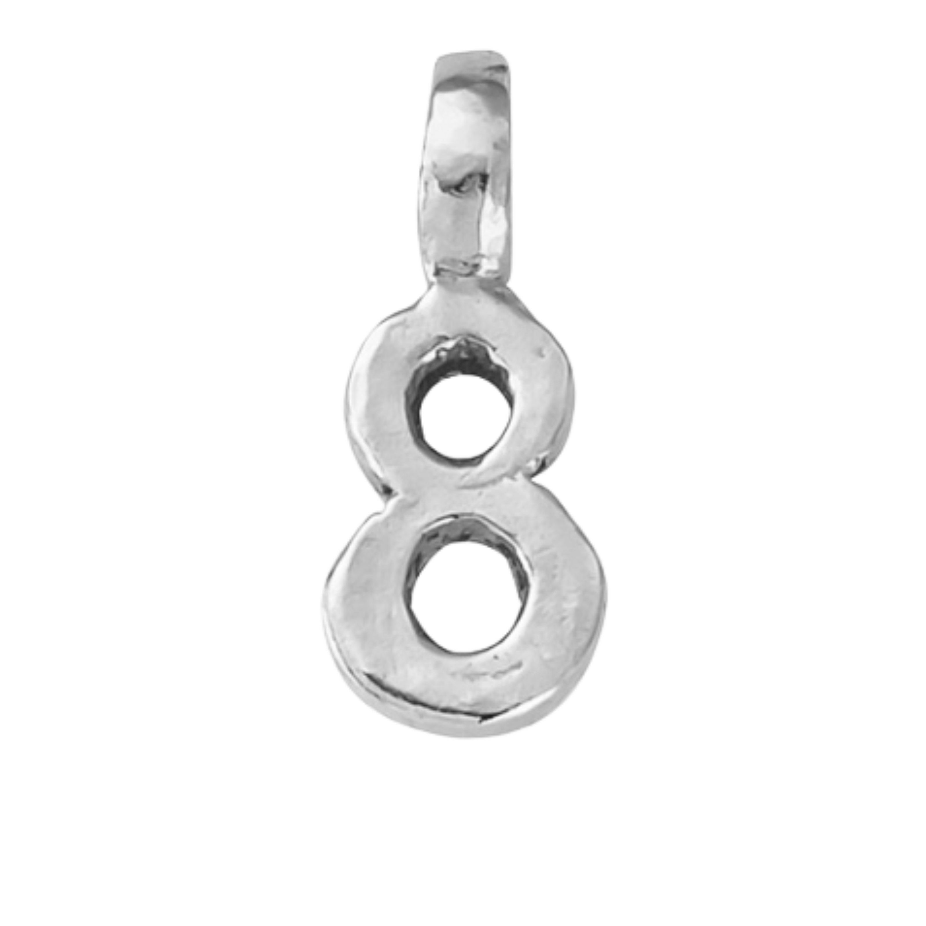 Silver Mini Alphabet Charm