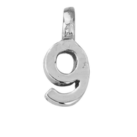 Silver Mini Alphabet Charm