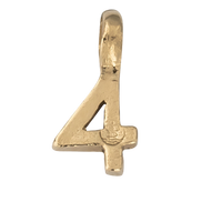 Gold Mini Alphabet Charm