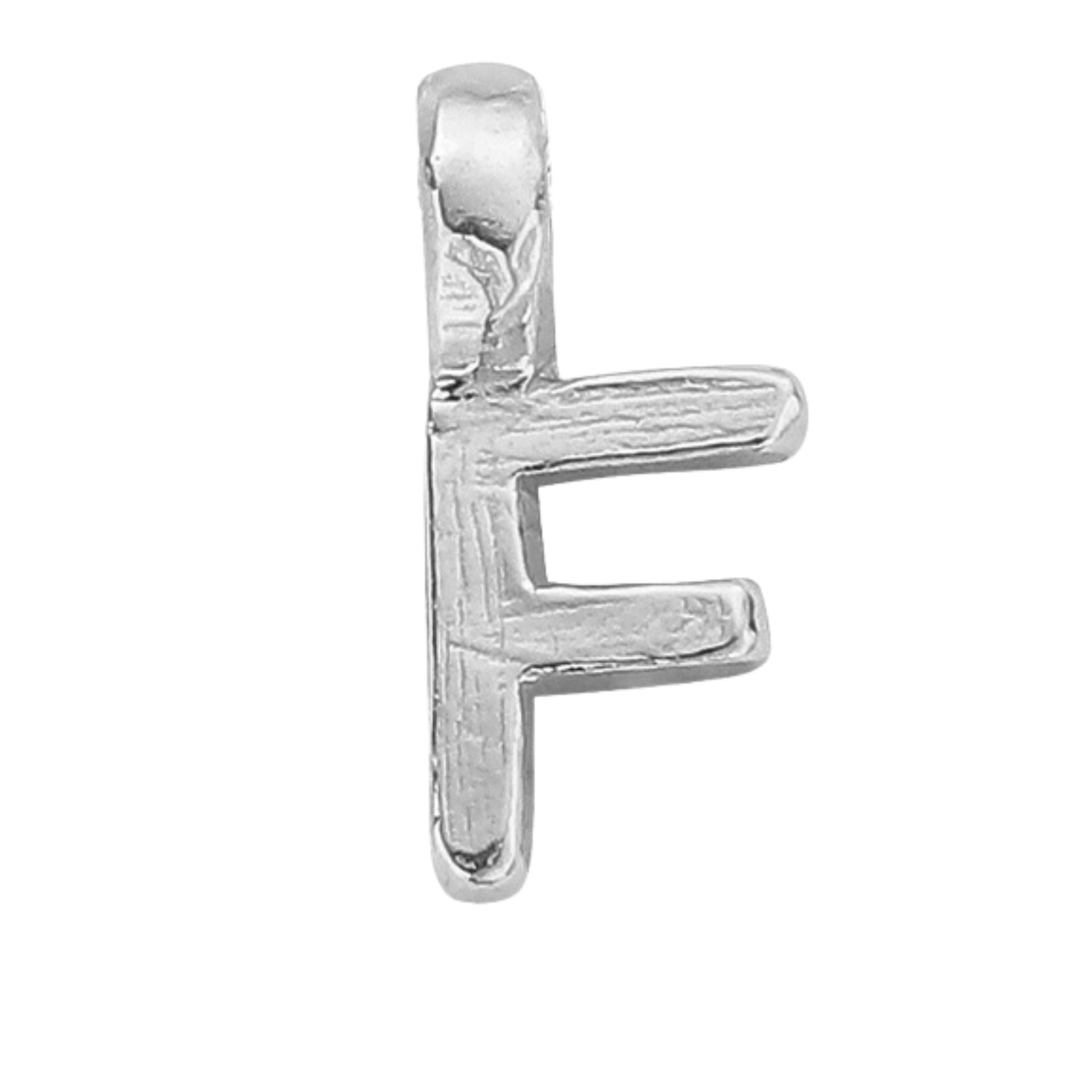 Silver Mini Alphabet Charm