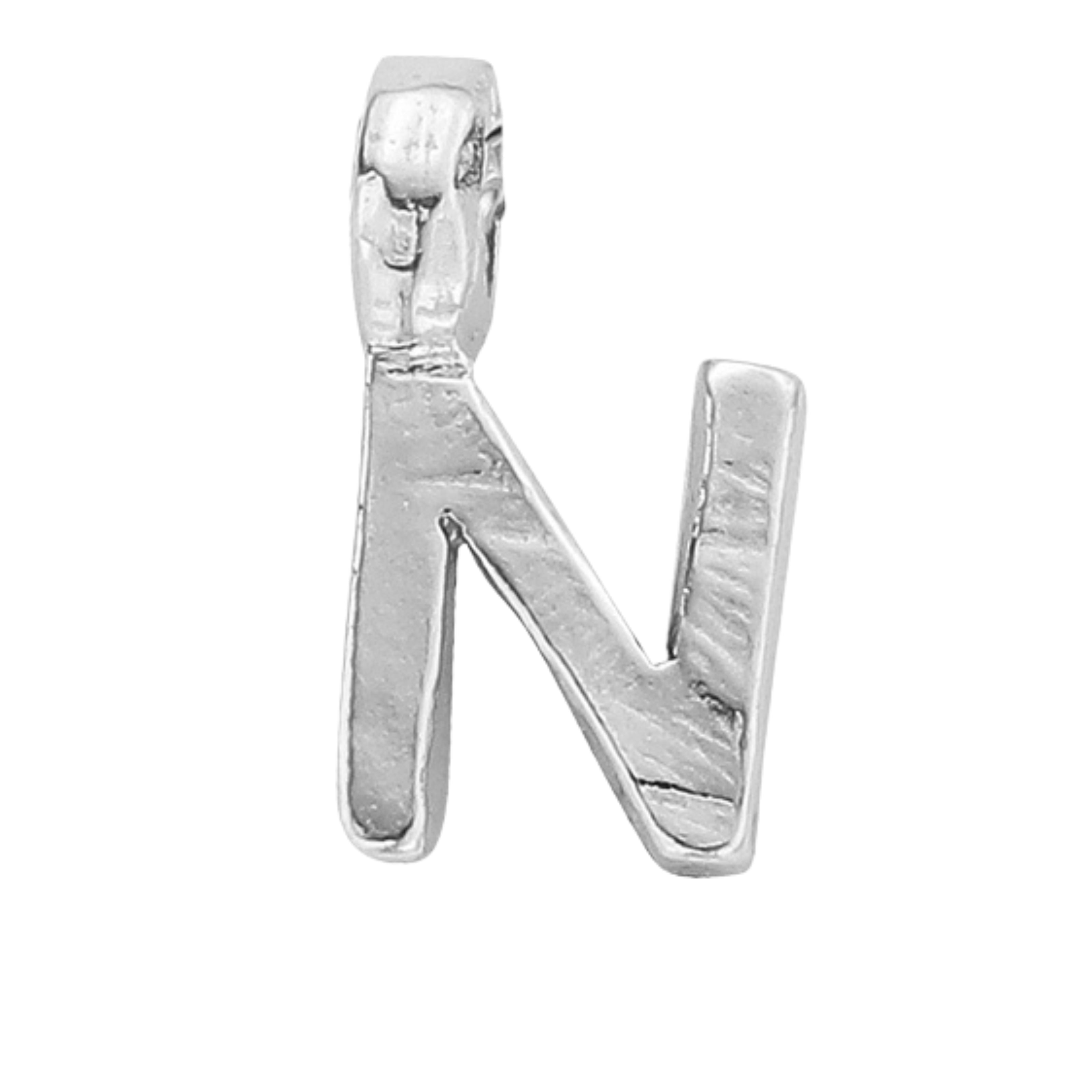 Silver Mini Alphabet Charm