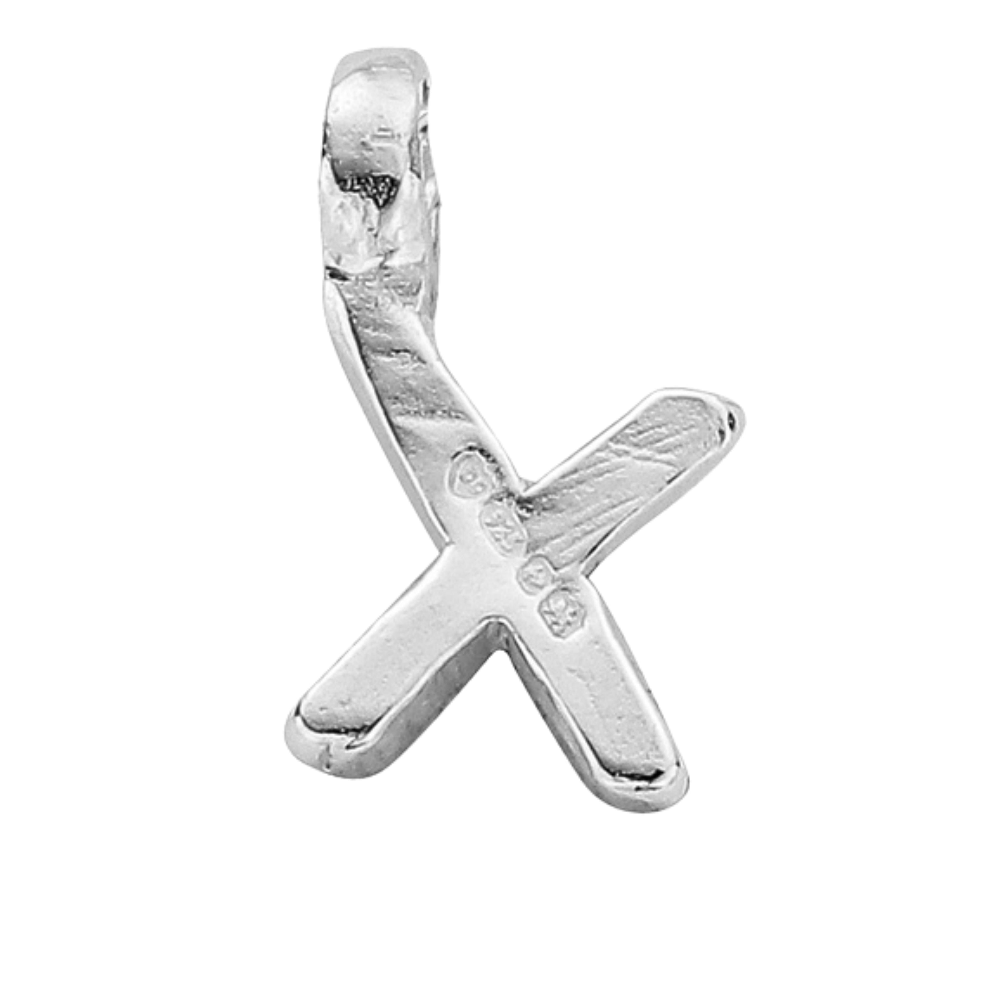 Silver Mini Alphabet Charm