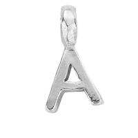 Silver Mini Alphabet Charm