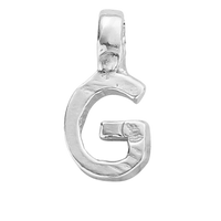 Silver Mini Alphabet Charm