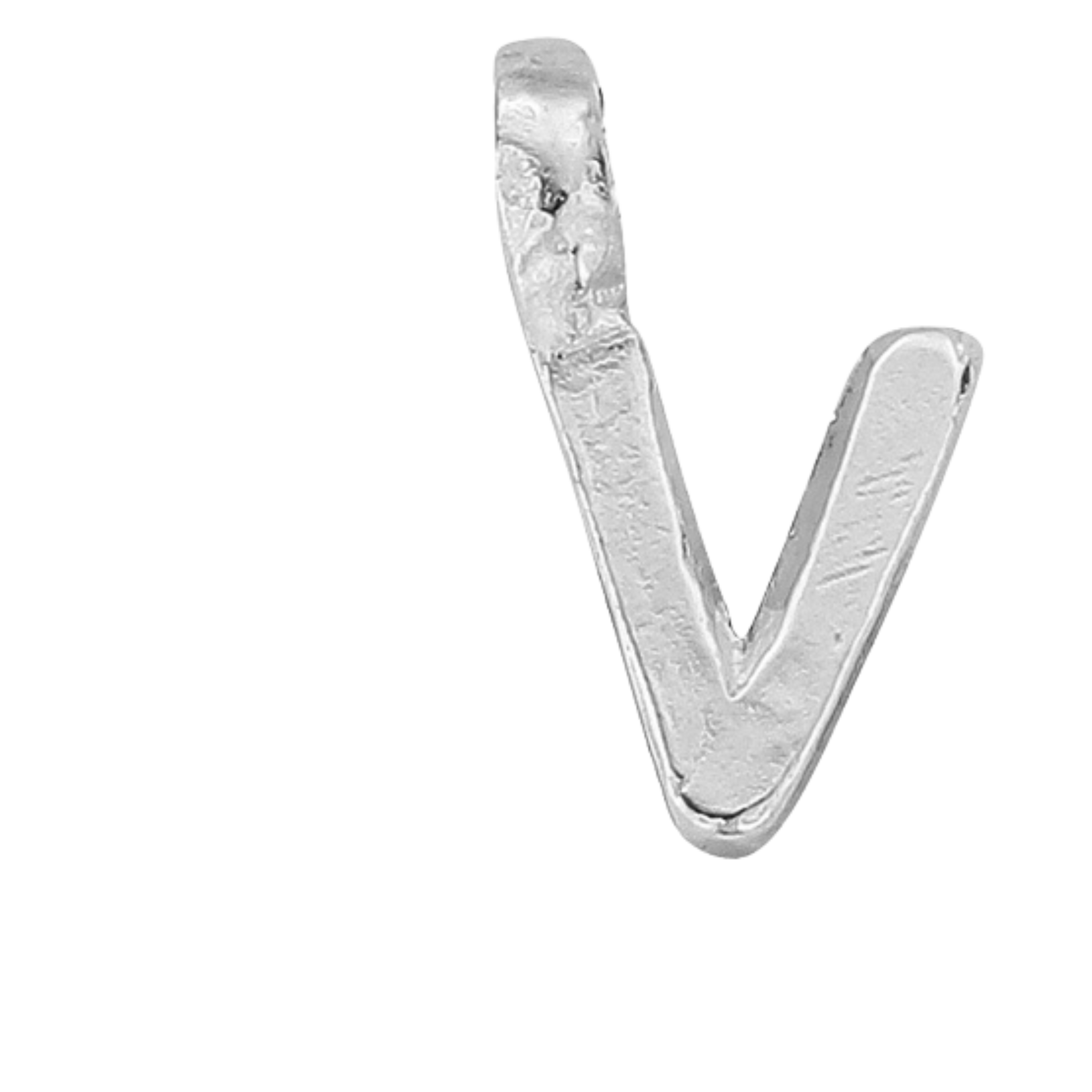 Silver Mini Alphabet Charm