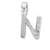 Silver Mini Alphabet Charm
