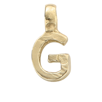 Gold Mini Alphabet Charm