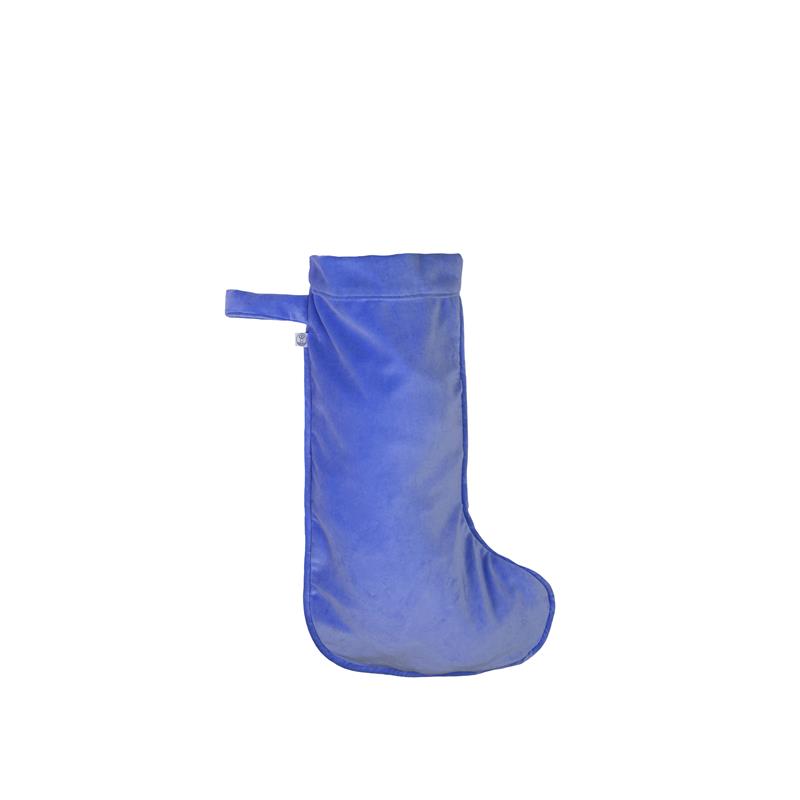 Cobalt Velvet Christmas Stocking