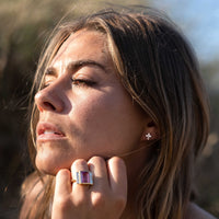 Silver Little Cross Single Ear Charm