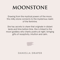 Silver Mini Cancer Horoscope & Moonstone Birthstone Necklace