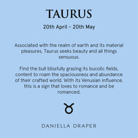 Gold Mini Taurus Horoscope & Diamond Birthstone Necklace