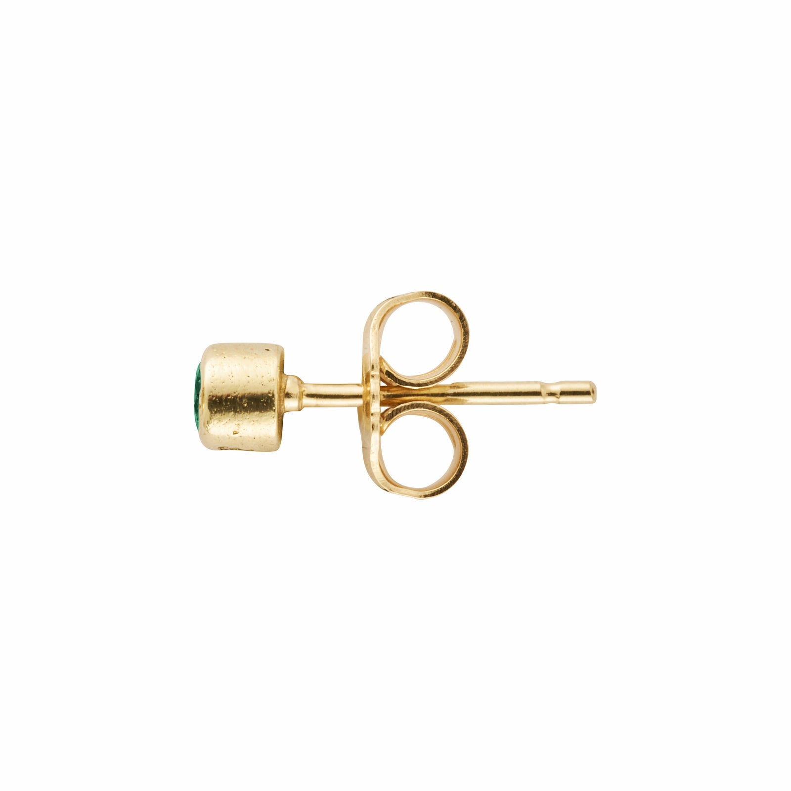 Gold Emerald 'Manifest' Stud Earring