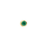 Gold Emerald 'Manifest' Single Stud Earring