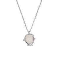 No.29 Silver Rock Crystal Pendant Necklace