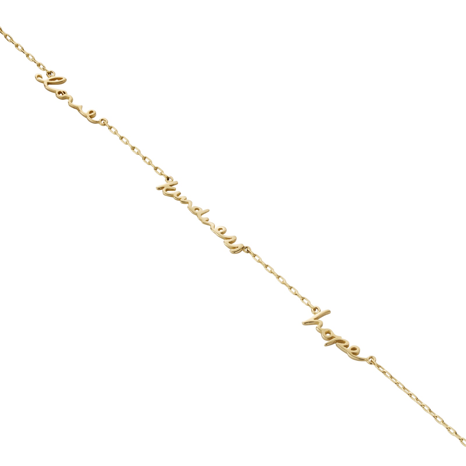 Gold 'Love Kindness Hope' Affirmation Necklace
