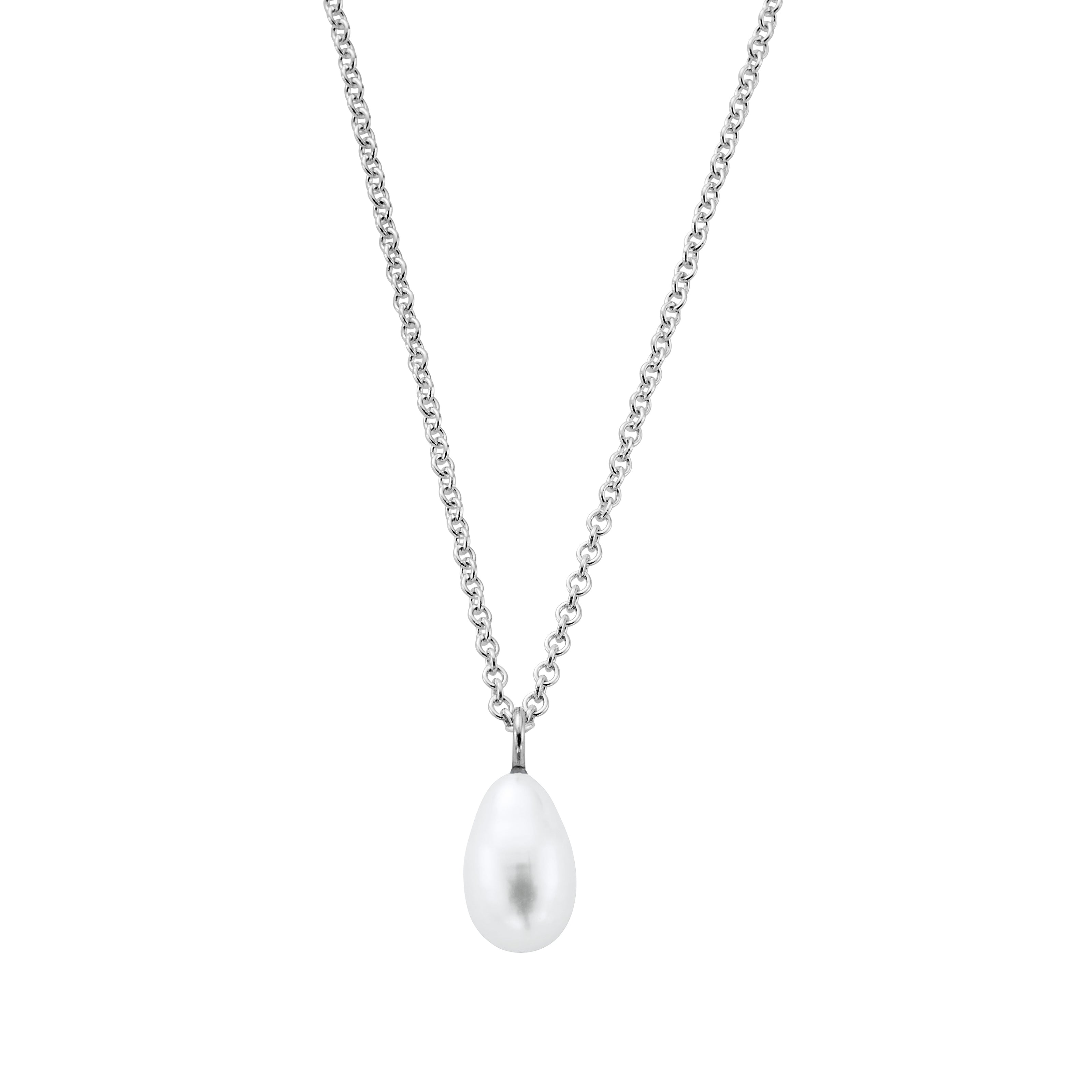 Silver Teardrop Pearl Gift Set