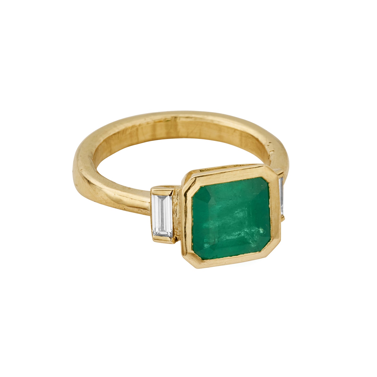 DELILAH Gold Emerald & Diamond Ring