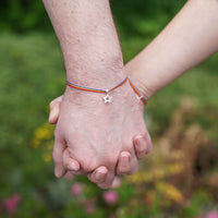 Silver 'Love Wins' Open Star Rainbow Ribbon Bracelet