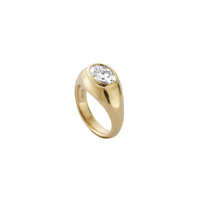 ELETTRA Gold Lab Grown Oval Diamond Ring