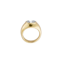 ELETTRA Gold Lab Grown Oval Diamond Ring