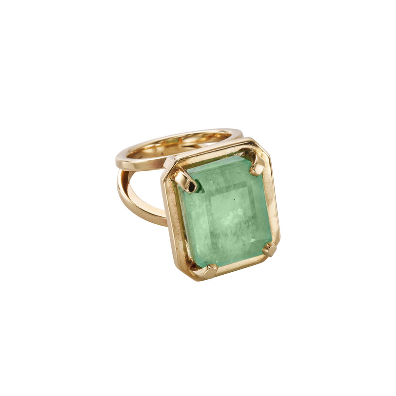 ABILENE Gold Emerald Ring