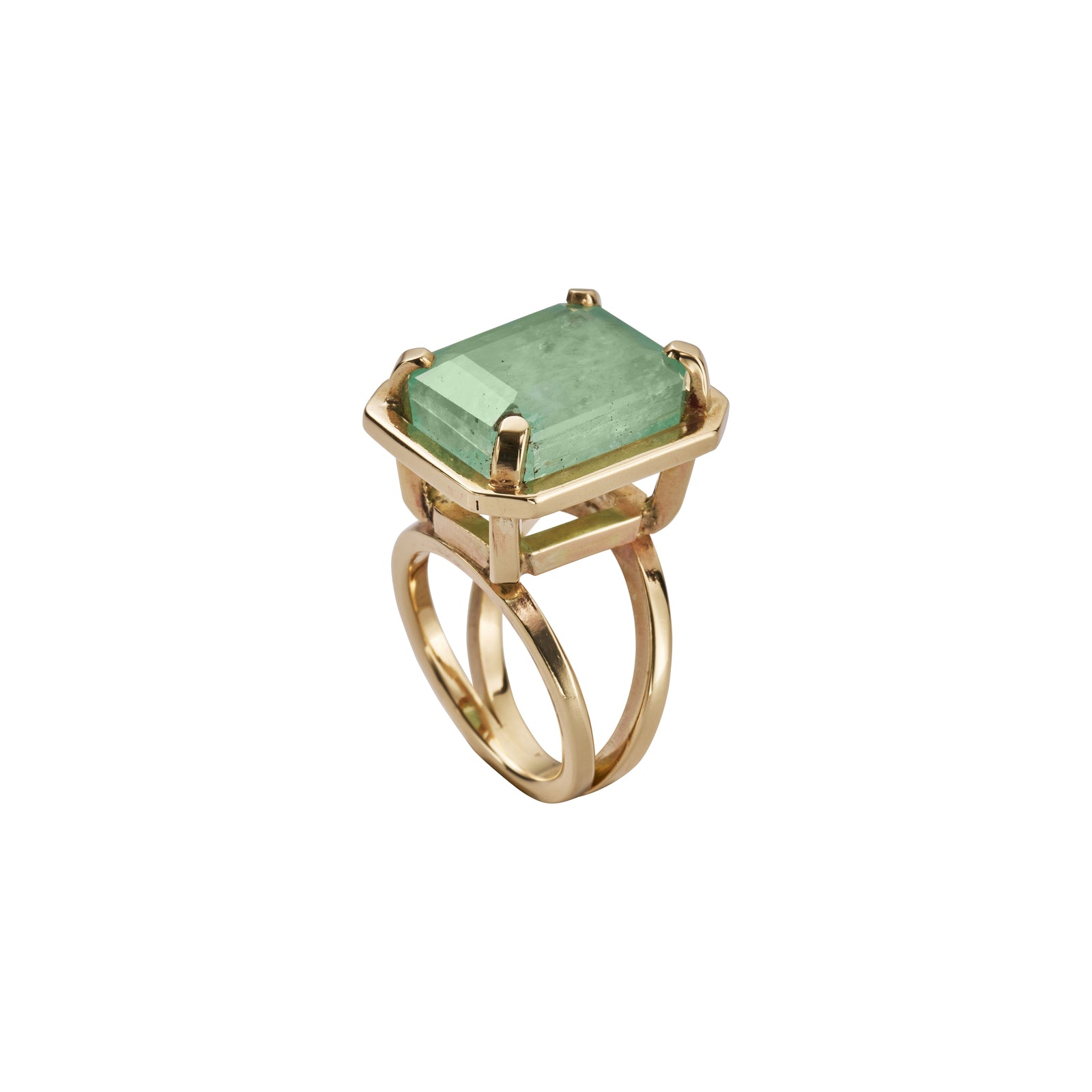 ABILENE Gold Emerald Ring