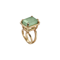 ABILENE Gold Emerald Ring