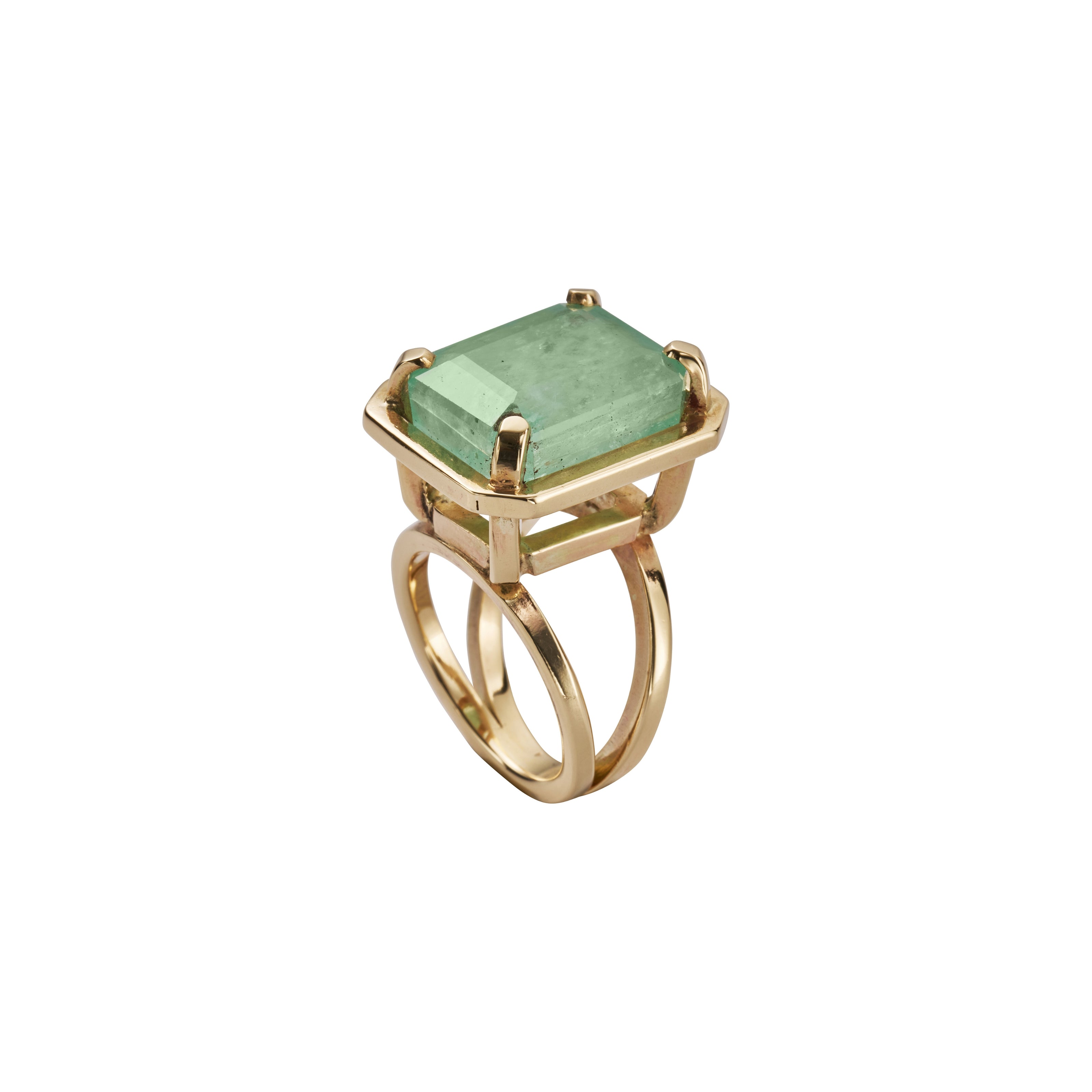 ABILENE Gold Emerald Ring