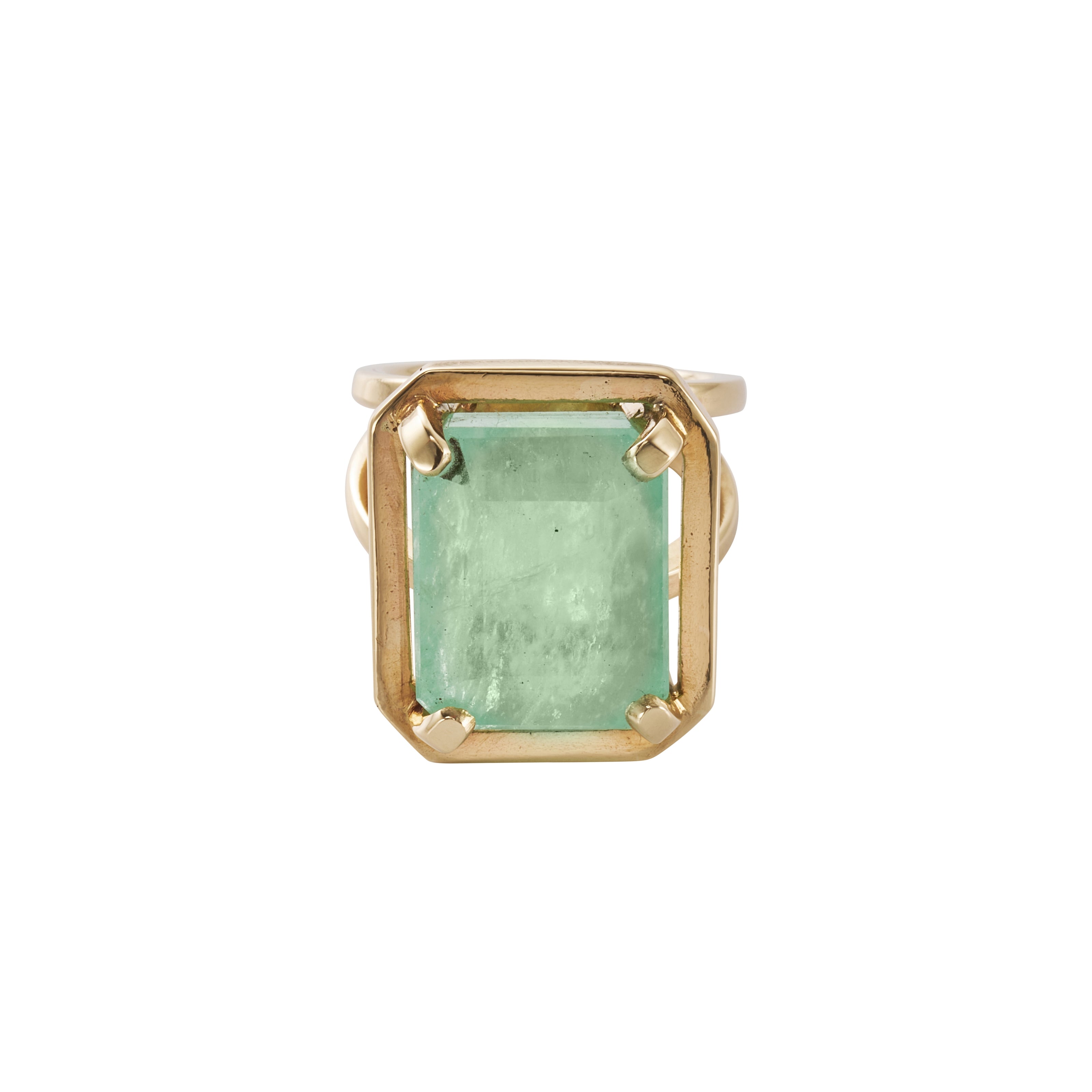 ABILENE Gold Emerald Ring
