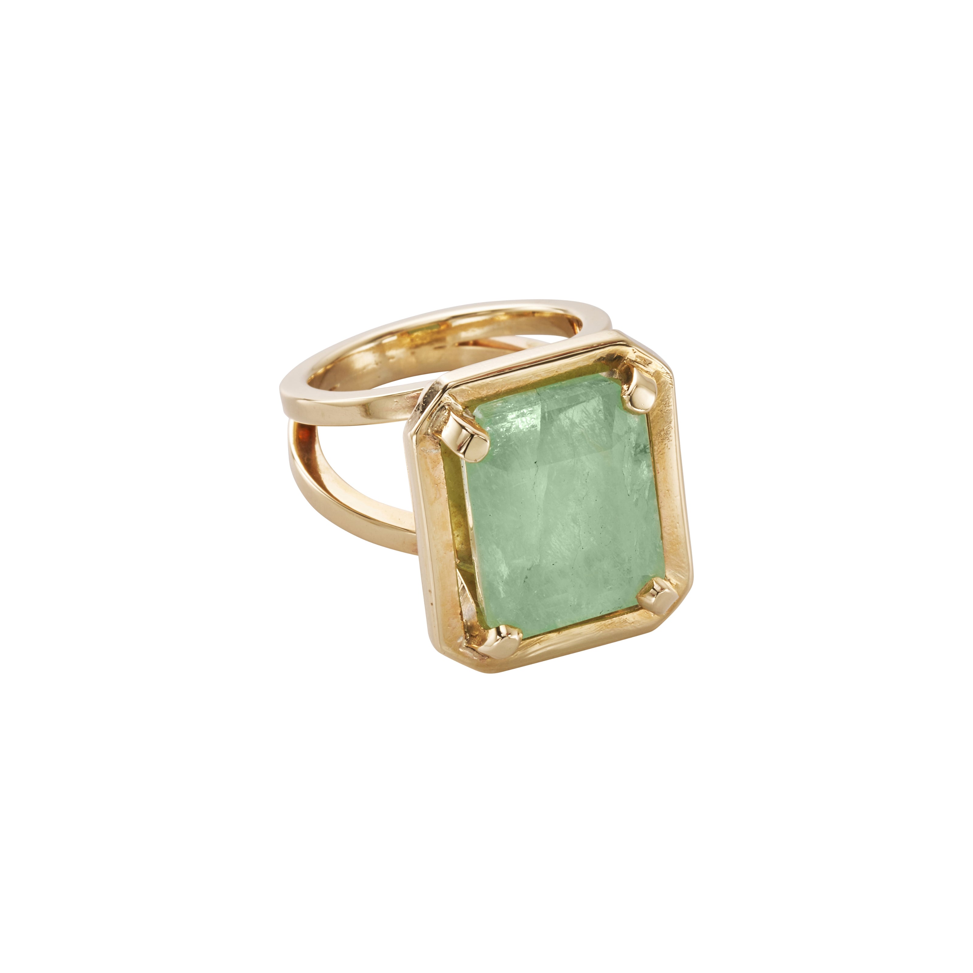 MIDORI Gold Emerald Ring