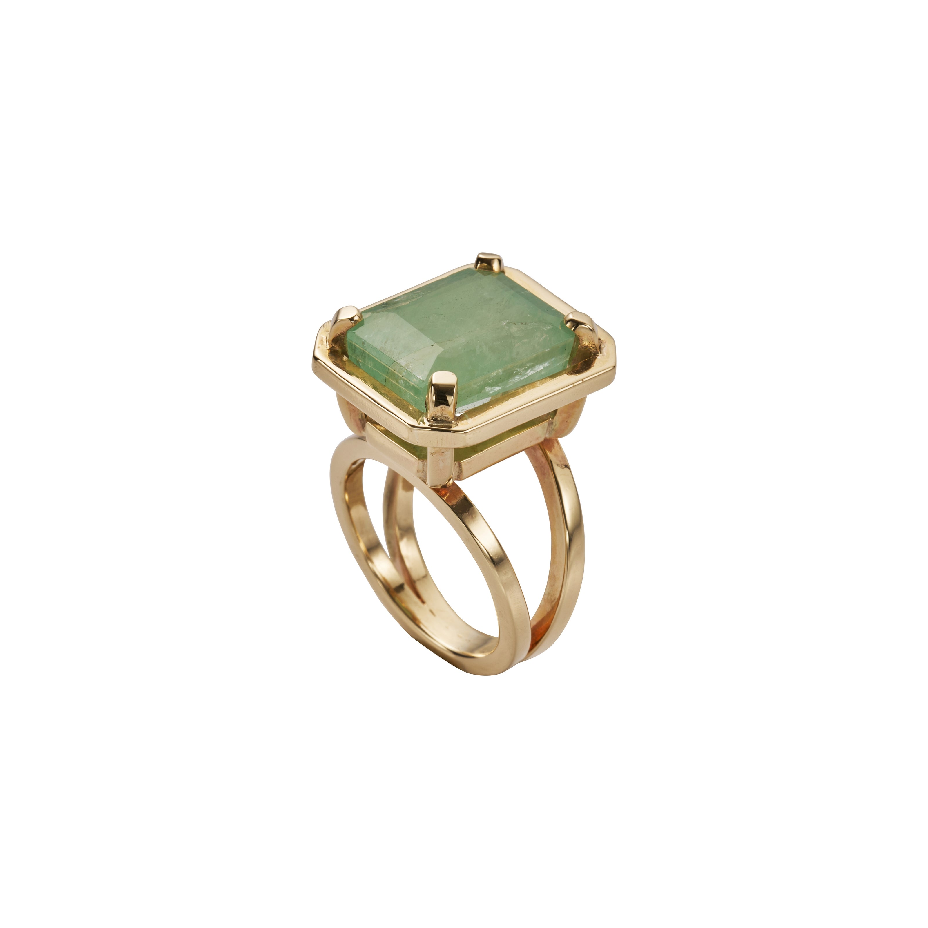 MIDORI Gold Emerald Ring