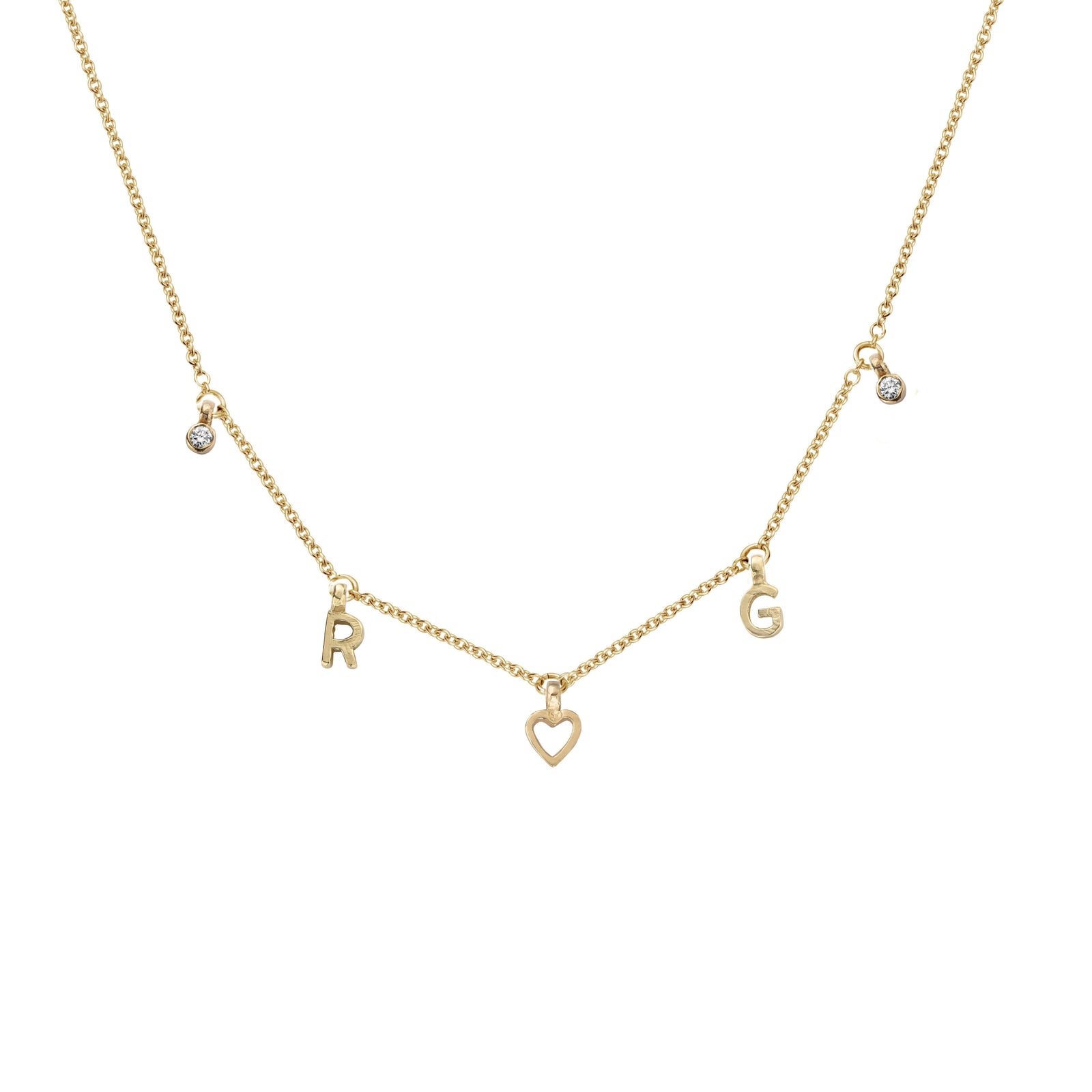 Gold Build Your Own Fixed Necklace