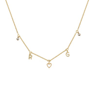 Gold Build Your Own Fixed Necklace