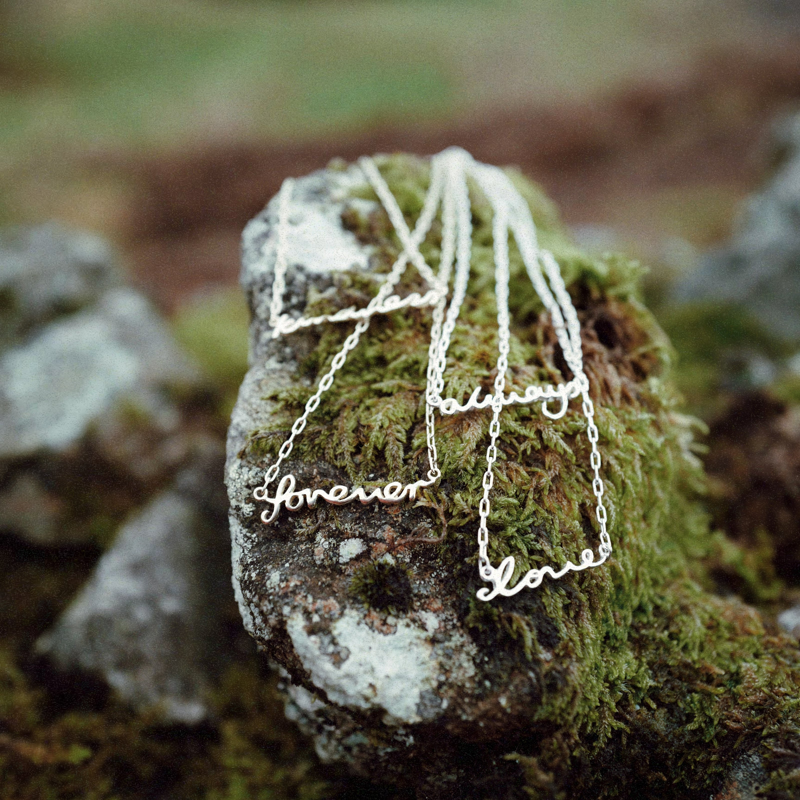 Silver 'Forever' Affirmation Necklace