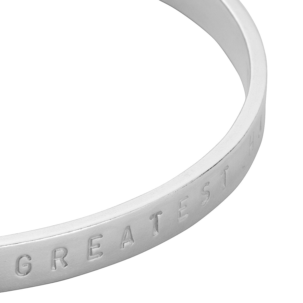 Silver Full Signature Bangle