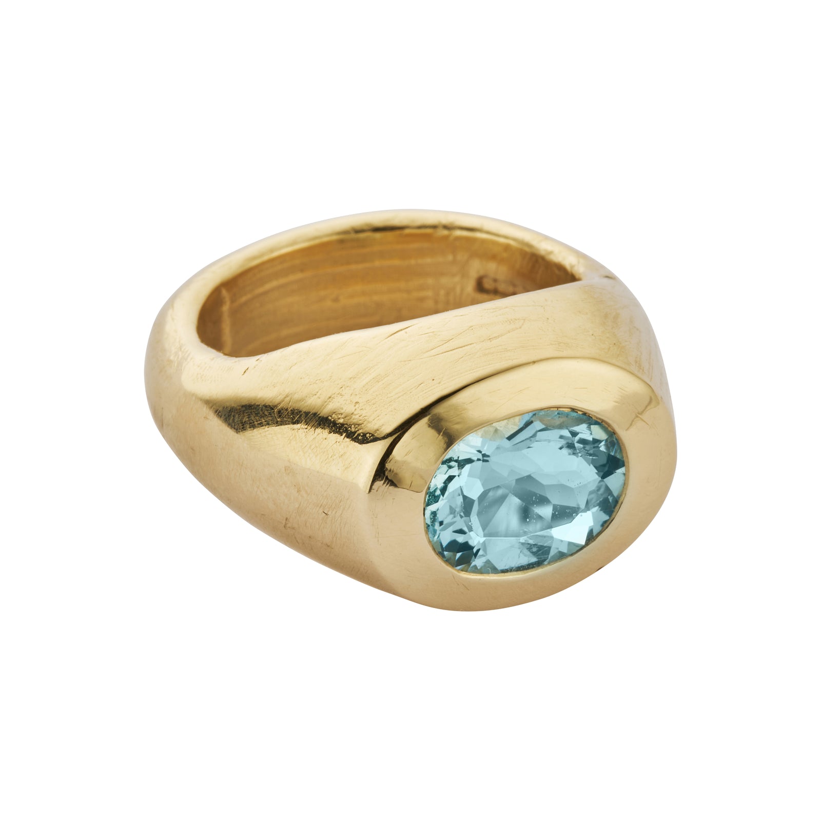 GALENE Gold Zimbaqua Aquamarine Ring