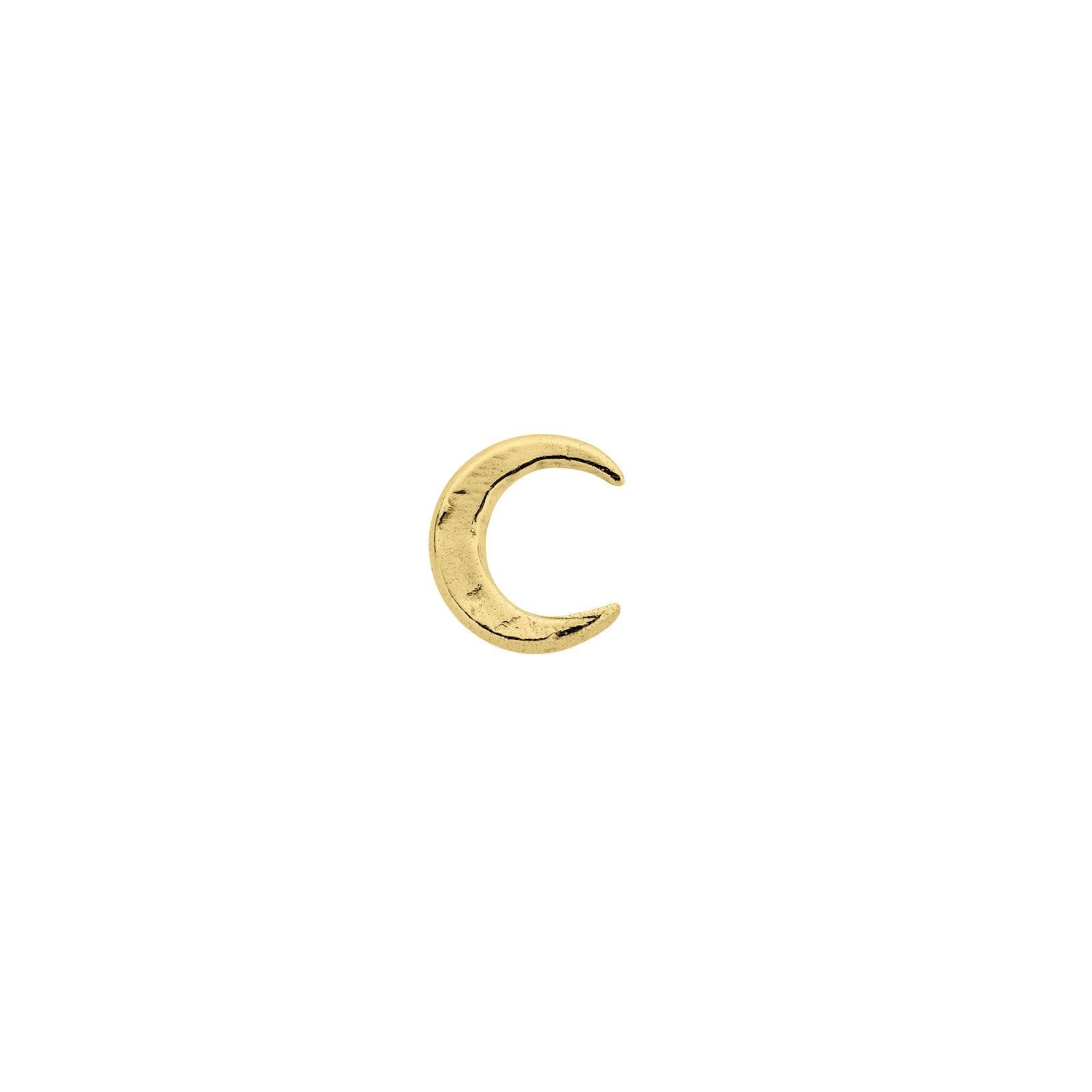 Gold Tiny Moon Ear Charm