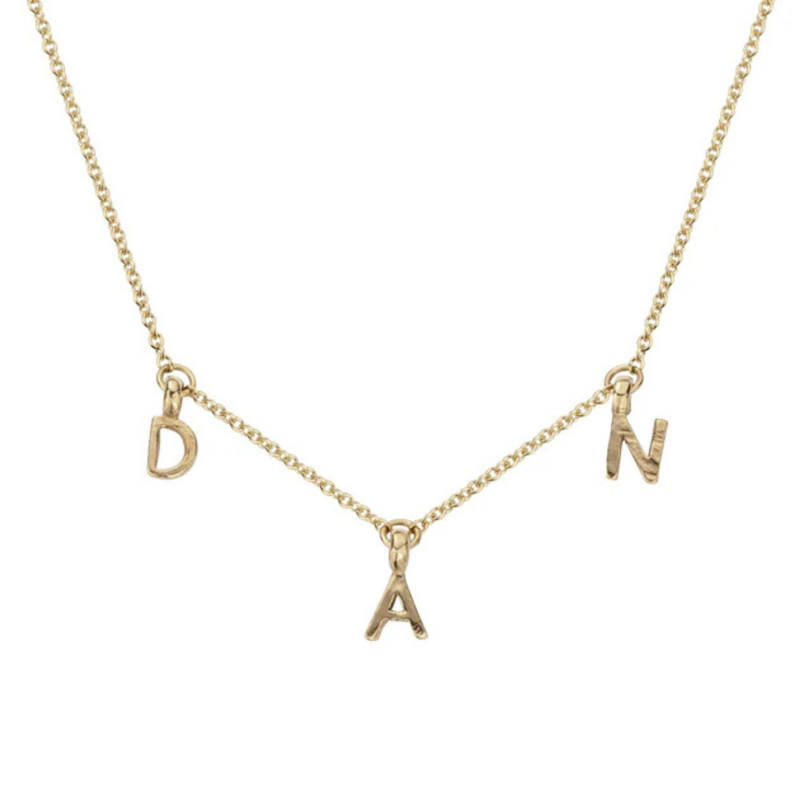 Gold Fixed Alphabet Necklace