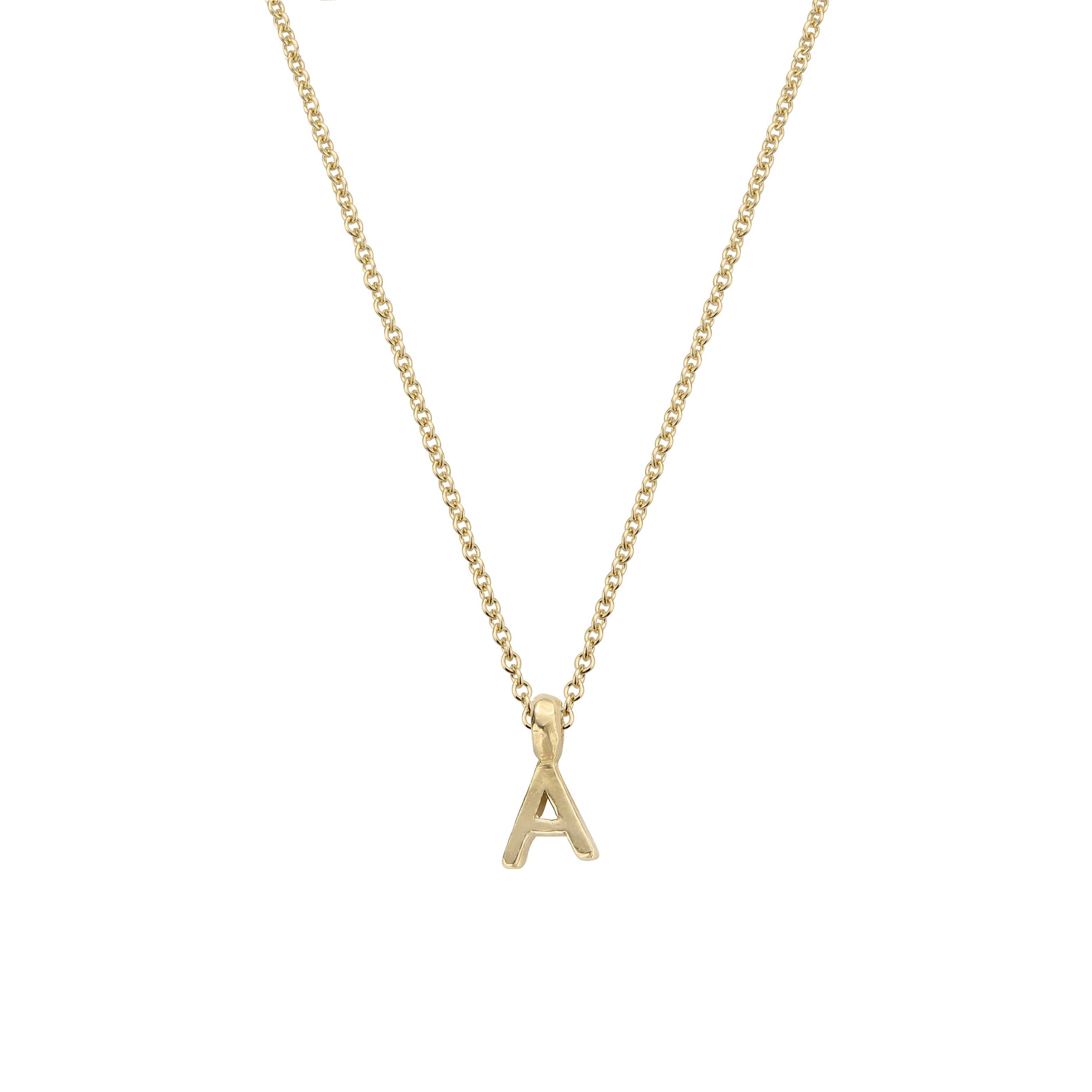 Gold Mini Alphabet Necklace