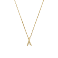 Gold Mini Alphabet Necklace