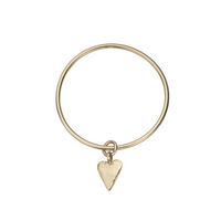 Gold Maxi Heart Bangle