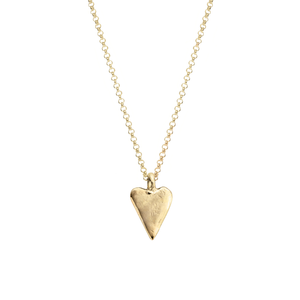 Gold Medium Heart Necklace